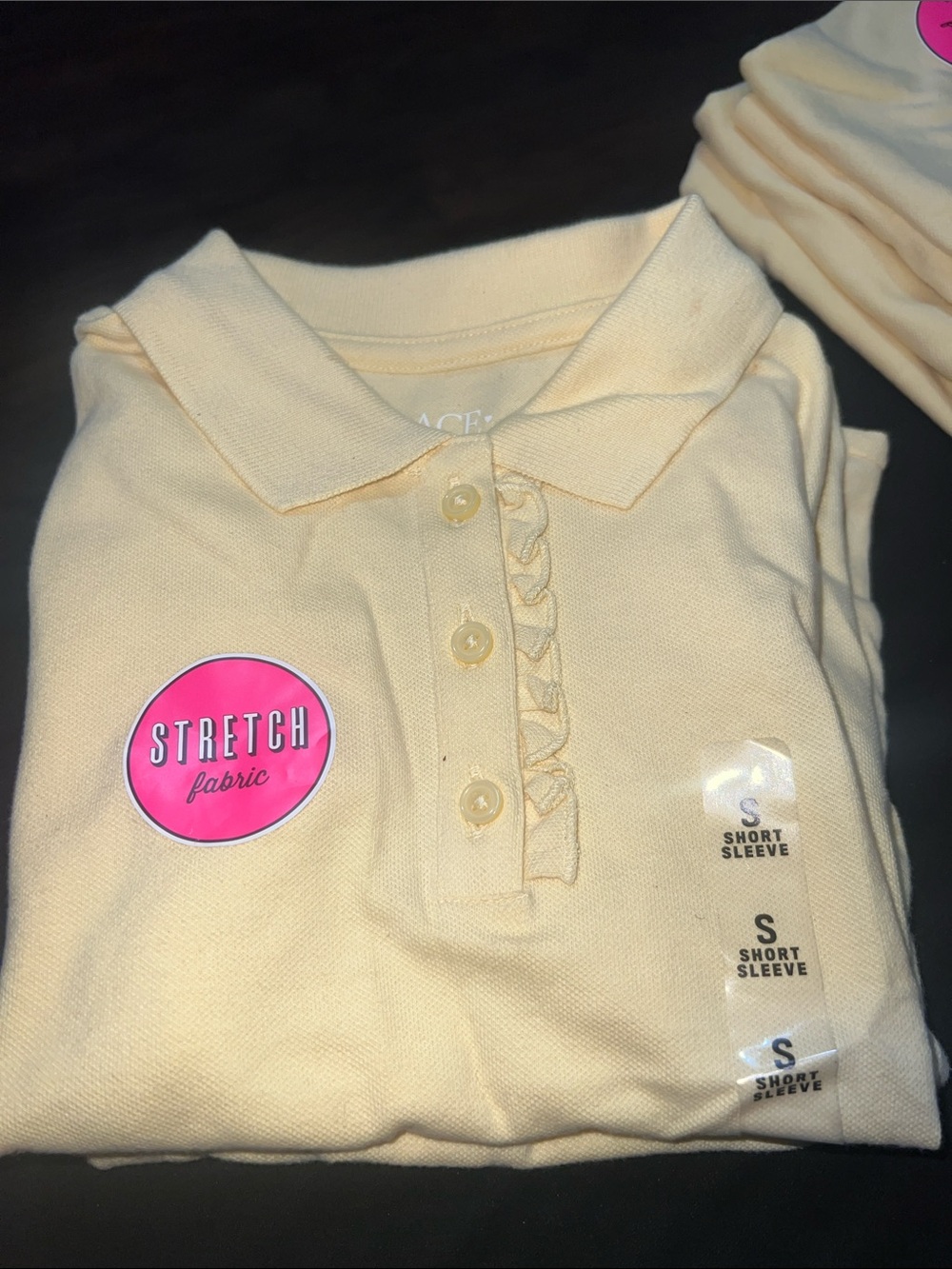 2 Children’s Place Yellow Short Sleeve Polo Shirt School Uniform